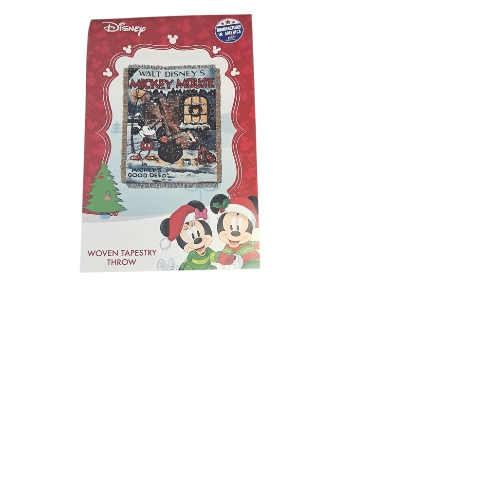Disney Woven Tapestry Throw Mickey Mouse 48x60